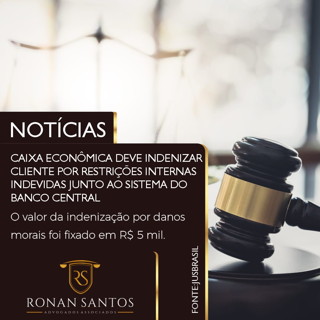 CEF deve indenizar cliente por dano moral